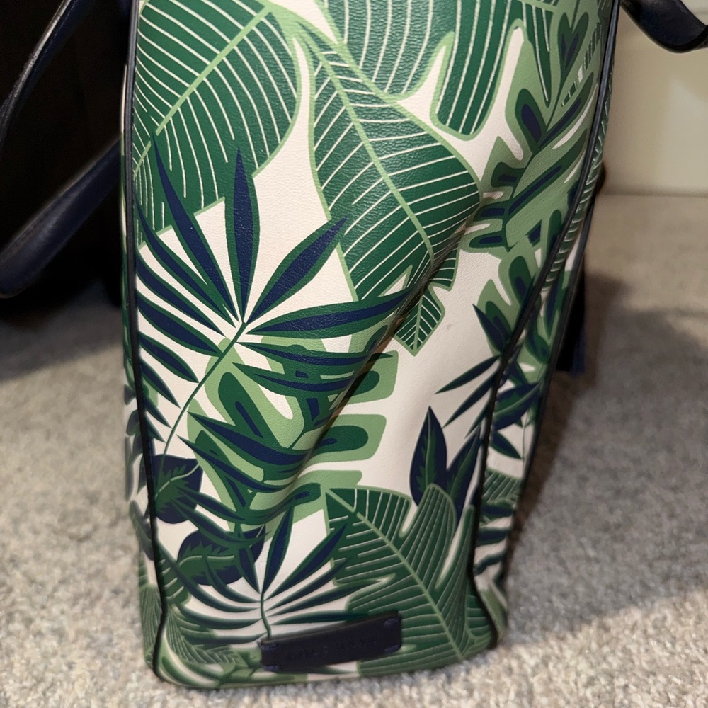 Cole Haan Green Leaf Print Tote
